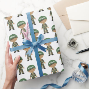 Papel de embrulho militar Camo Buddy