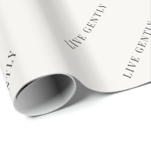 Papel de embrulho minimalista Viva suavemente