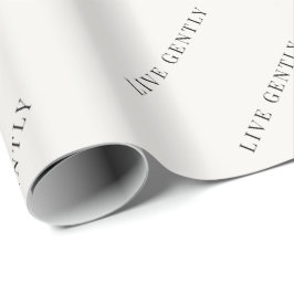 Papel de embrulho minimalista Viva suavemente
