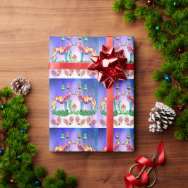 Papel de embrulho moderno do Silken Windhound