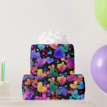Papel de embrulho moderno para o Dia dos Namorados