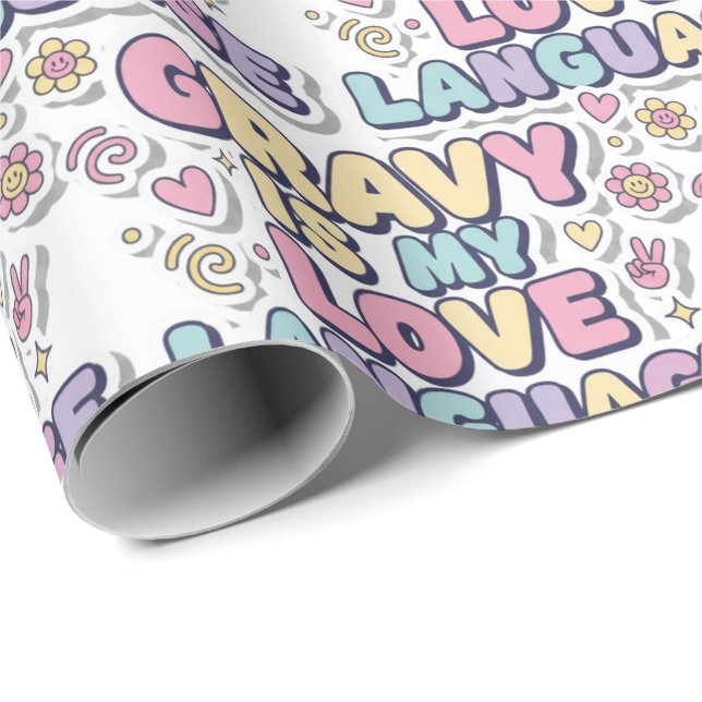 Papel de embrulho Molho é minha linguagem do amor (Ponta do rolo)