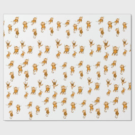 Papel de embrulho Monkey Business