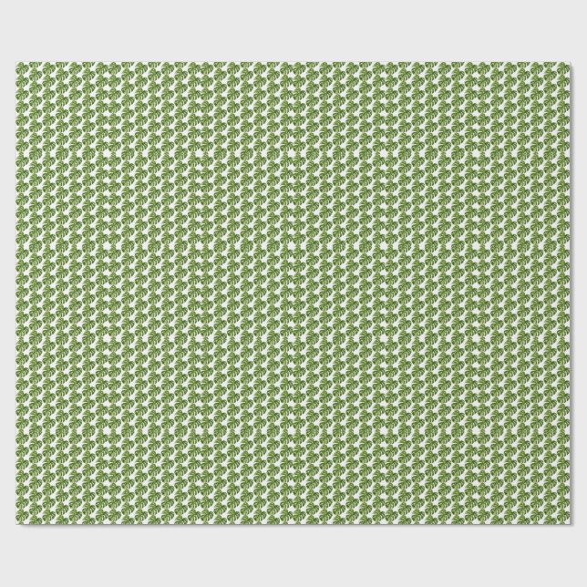 Papel de embrulho Monstera Albo (Aberto)