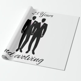 Papel de embrulho Mr e Mr branco e preto