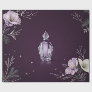 Papel de embrulho Natal ameixa Perfume de Inverno