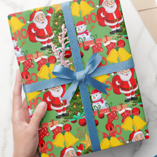 Papel de embrulho natal feliz