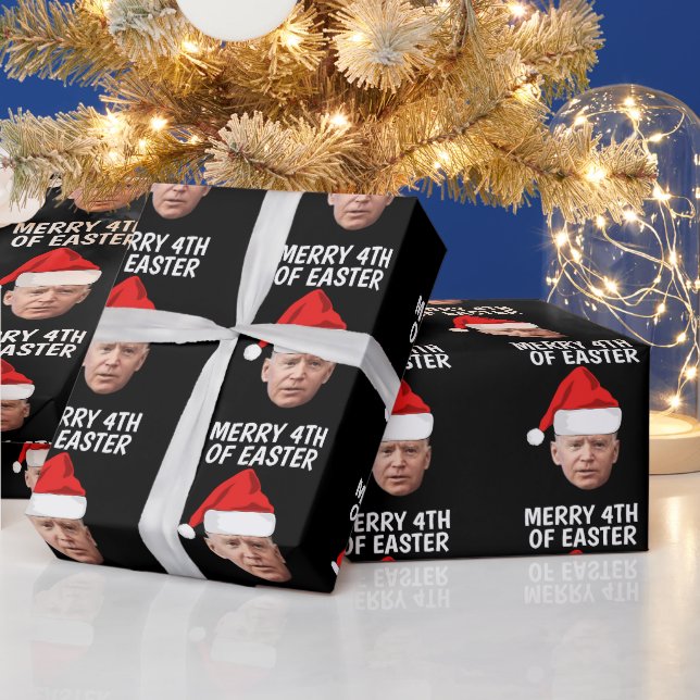 Papel de embrulho NATAL FELIZ 4º PÁSCOA BIDEN (Feriados)