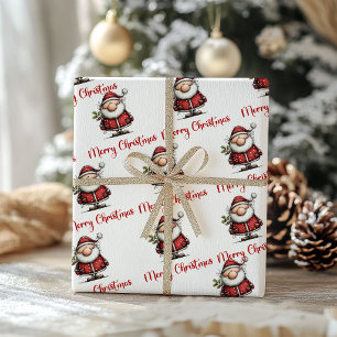 Papel de embrulho Natal Humor Santa Caprichoso Div