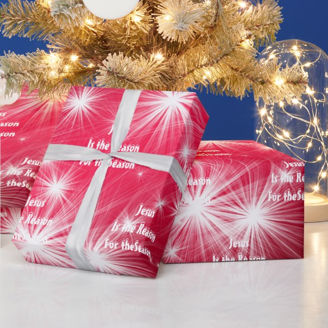 Papel de embrulho Natal Jesus é a Razão (Feriados)