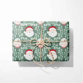 Papel de embrulho Natal Mr. & Mrs. Claus Sage