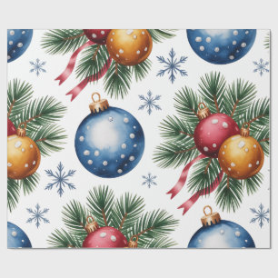 Papel de embrulho natalino festivo