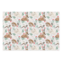 Papel de embrulho natural por aquarelas