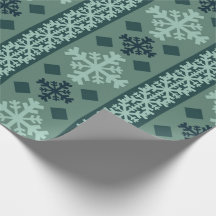 Papel de Embrulho Nórdico Flocos de Neve de Invern