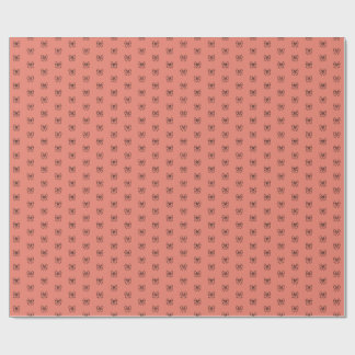 Papel de embrulho padrão de laço coquete rosa fofo