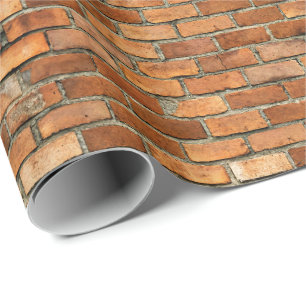 Papel de embrulho padrão de tijolo