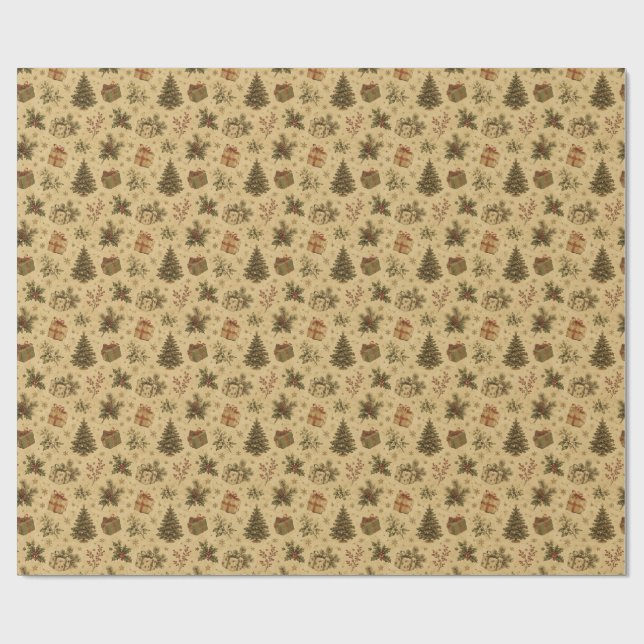 papel de embrulho padrão vintage (Aberto)