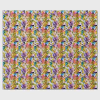 Papel de Embrulho, Papel de Presente Floral Pintad