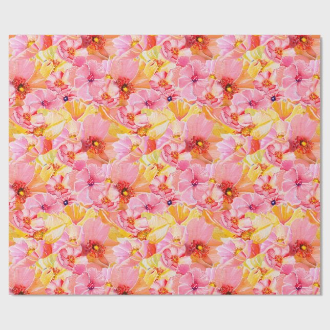 Papel de embrulho Papoulas sobre Papoulas (Aberto)