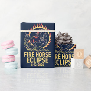 Papel de embrulho para aniversário de Cavalo de Fo