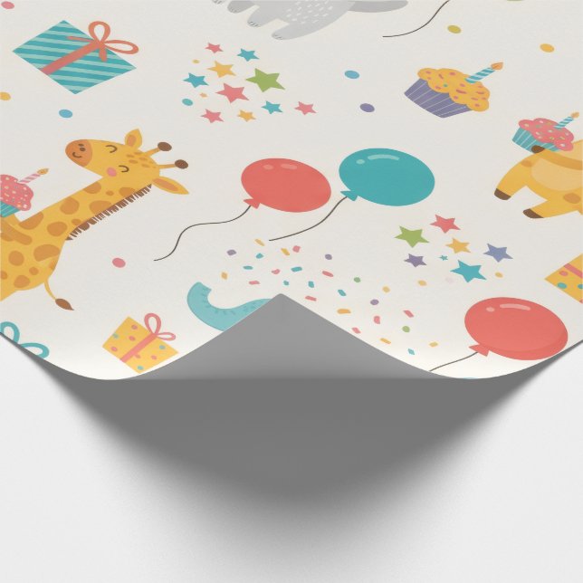 Papel de embrulho para aniversário de crianças – A (Ponta)