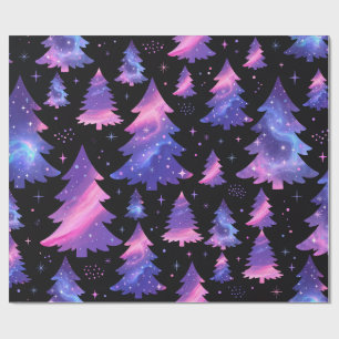 Papel de embrulho para árvore de Natal da Galáxia