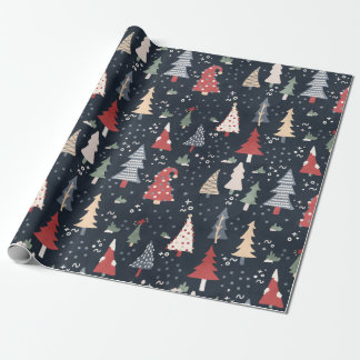Papel de embrulho para árvores de Natal