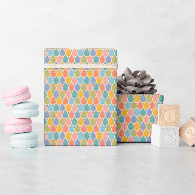 Papel de embrulho para bebês e crianças em estilo  (Chá de bebê)
