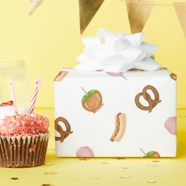 Papel de embrulho para cadeirinhas no Circo do Car (Festa de aniversário)