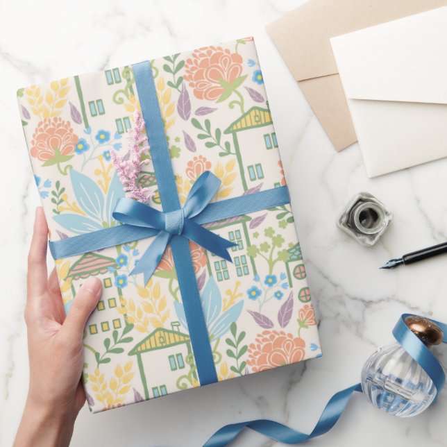 Papel de embrulho para casa nova (Presentear)