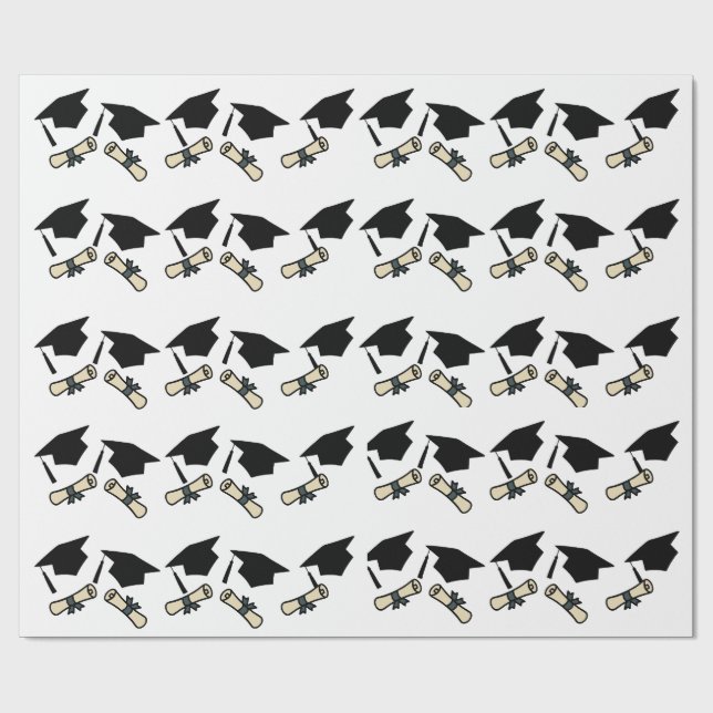 Papel de Embrulho para Celebração de Formatura (Aberto)