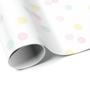 Papel de embrulho para chá de bebê Confetti Baby