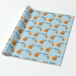Papel de embrulho para chá de bebê Little Pumpkin