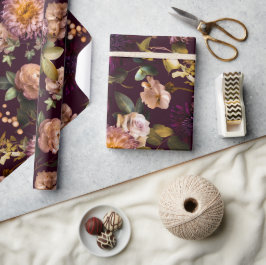 Papel de embrulho para chá de panela sombrio e tem