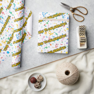 Papel de embrulho para festa de aniversário