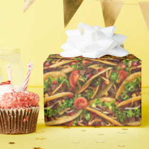 Papel de embrulho para festa de tacos mexicanos
