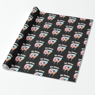 Papel de embrulho para festa Six Seven Meme 6 7