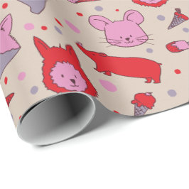 Papel de embrulho para festas Scoops & Snoots 