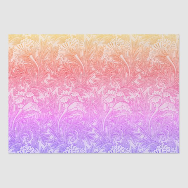 Papel de embrulho para flores de vindima (Frente )