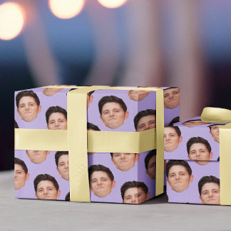 Papel de embrulho para Lavanda de fotos com rosto 
