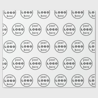 Papel de embrulho para negócios com logotipo perso