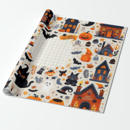 Papel de embrulho para o Dia das Bruxas