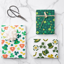 Papel de embrulho para o Dia de São Patrício