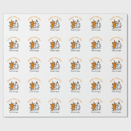 Papel de embrulho para o dia dos cães felizes - Pr