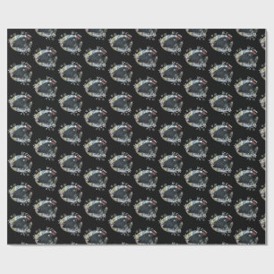 Papel de embrulho para o feriado Snowflake Sheep L