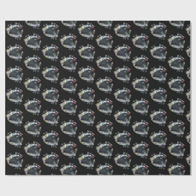 Papel de embrulho para o feriado Snowflake Sheep L (Aberto)