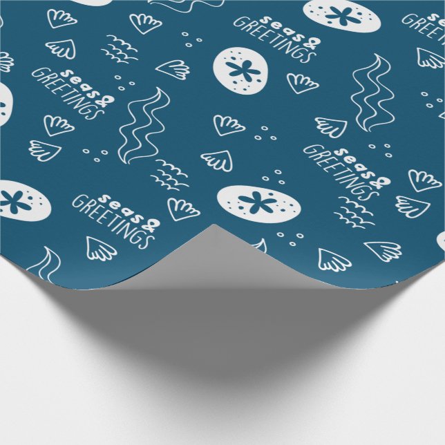 Papel de embrulho para os mares e saudações (Ponta)