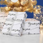 Papel de embrulho para padrinhos modernos em preto<br><div class="desc">O papel de presente para o presente dos padrinhos modernos fará uma declaração ousada,  mas clássica para qualquer evento de casamento.  Confira todos os designs coordenados para o seu evento de casamento completo.  Parabéns</div>
