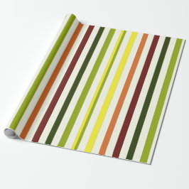 Papel de embrulho para presente com listras colori