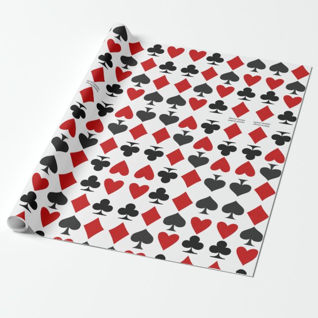 Papel de embrulho para presente com padrão Solitai (Desenrolado)